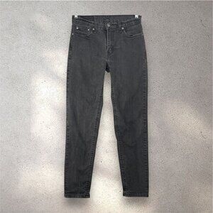 Levi’s 511 Slim Jeans Men’s W30 L30 Charcoal Black Stretch Denim Y2K Streetwear